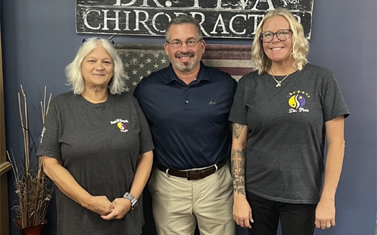 Chiropractor Pleasant Hill MO Corey Piva HP Dr. Corey Piva and his teammates at Pleasant Hill Chiropractic